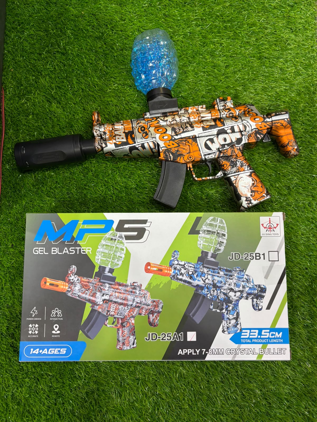 MP5 Gel Blaster Shooting Gun With Smoke Muffler