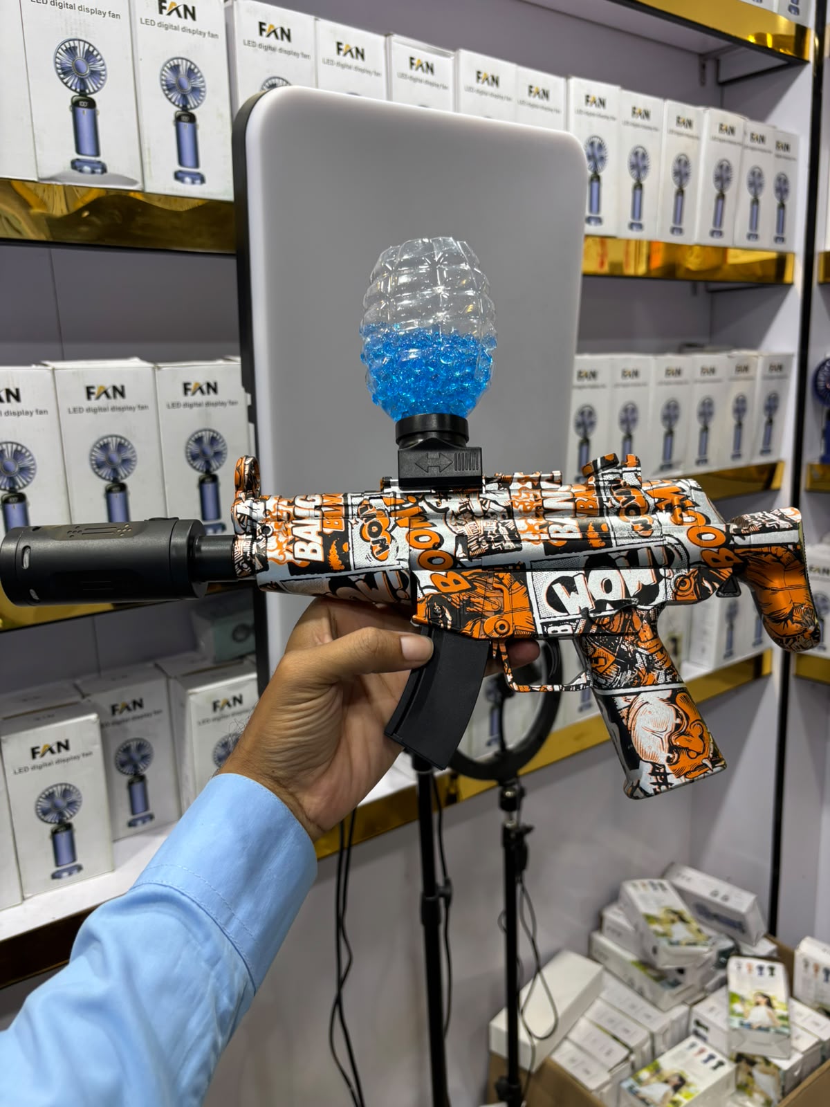 MP5 Gel Blaster Shooting Gun With Smoke Muffler