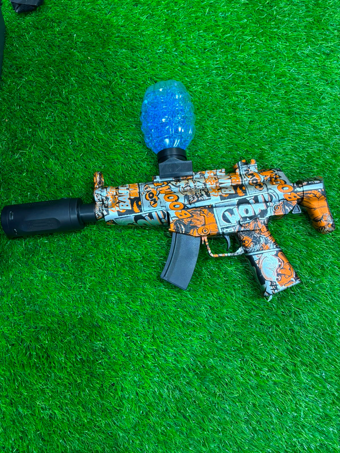 MP5 Gel Blaster Shooting Gun With Smoke Muffler