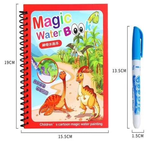 Magic Water Book Painting Drawing Coloring Board Book Doodle & Magic Water Pen