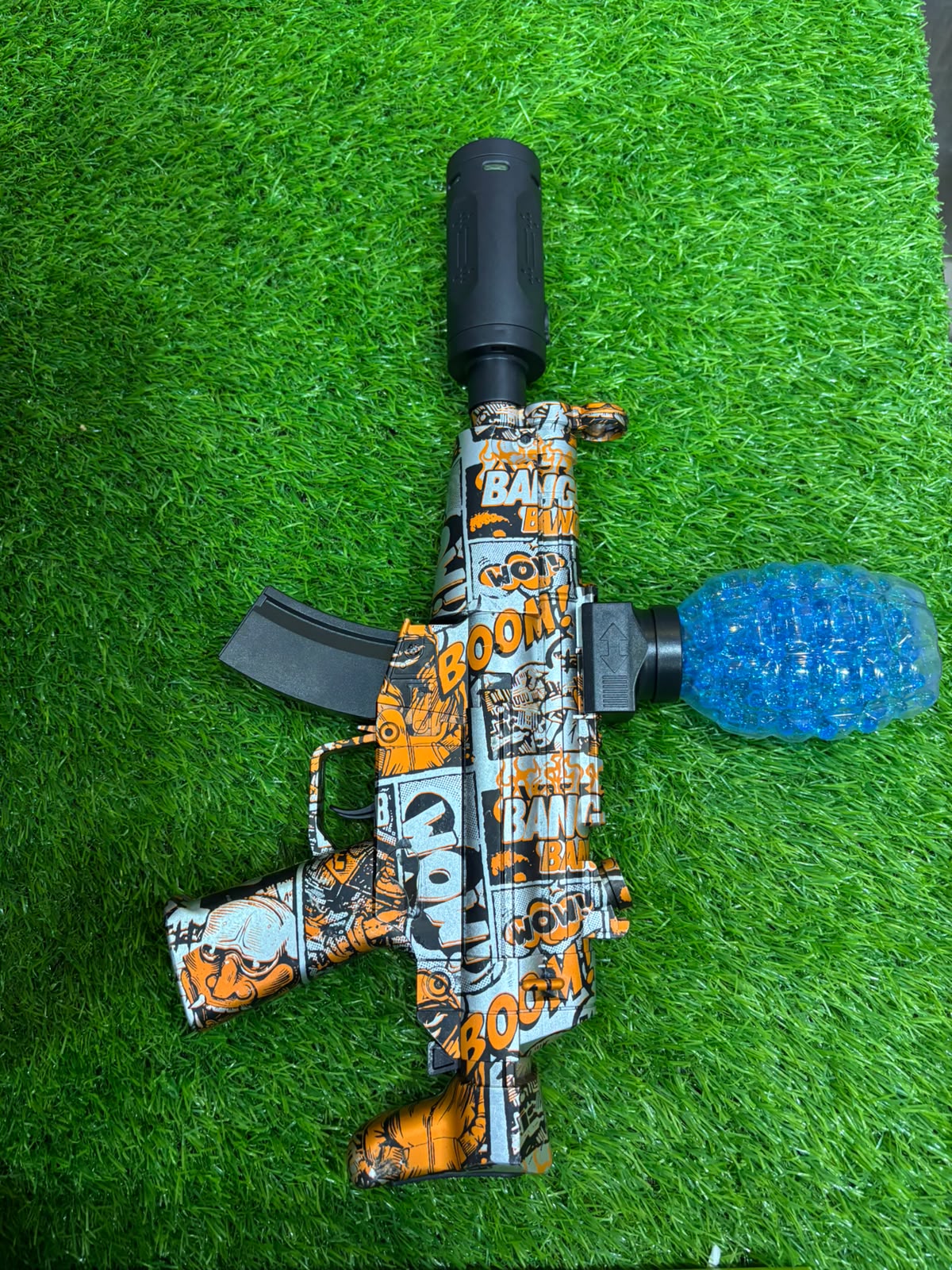 MP5 Gel Blaster Shooting Gun With Smoke Muffler