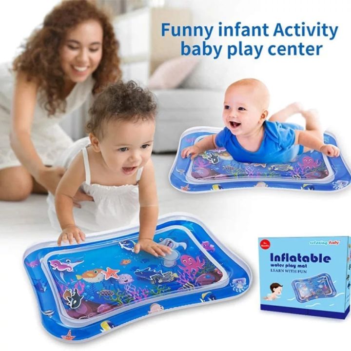 Kids Inflatable Water Play Mat – Fun & Educational Tummy Time Splash Pad for Babies and Toddlers