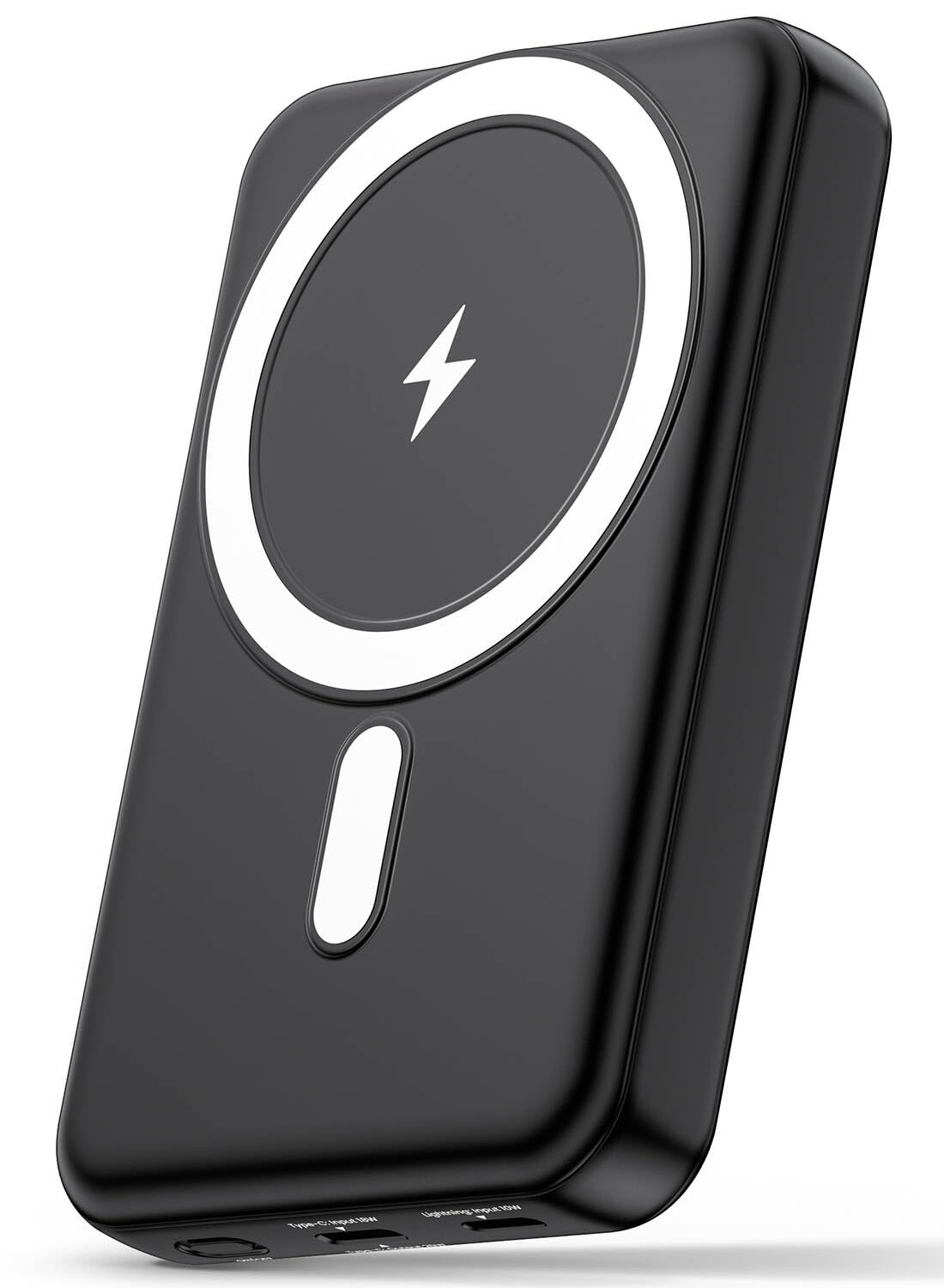 Transparent Magnetic Portable Power Bank, 10,000mAh Fast Wireless Charger with Digital Display and Built-in Circuit Design