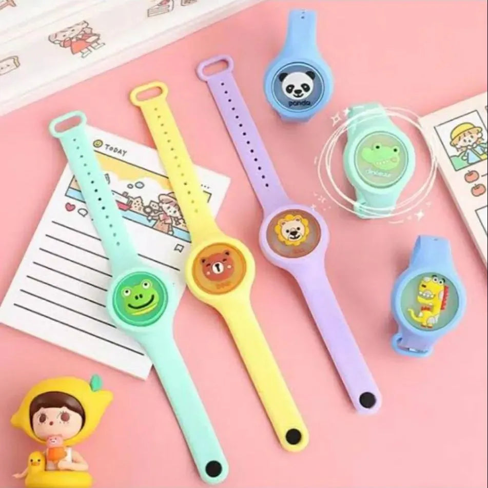 Kids Mosquito Repellent Watch – Colorful Flash Anti-Mosquito Bracelet for Children, Lightweight & Natural Protection