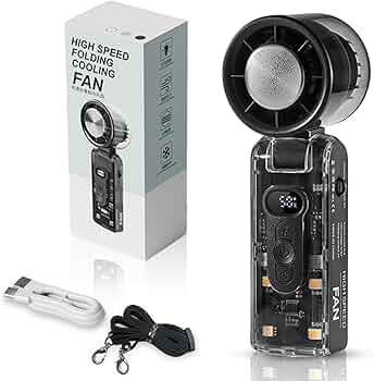 Semiconductor Turbo Fan – High-Speed Handheld Cooling Fan with Infinite Speed Settings