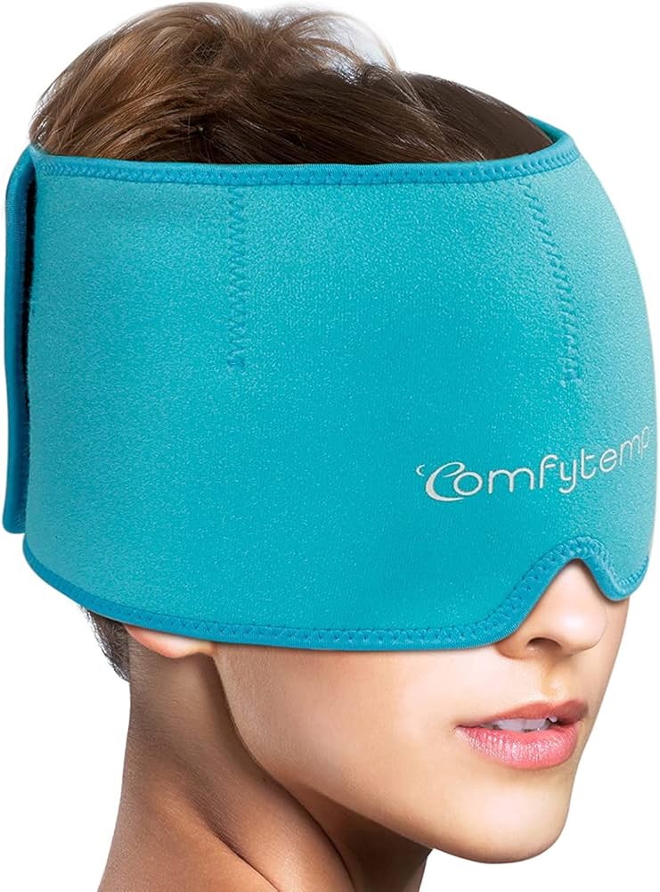 Headache & Migraine Relief Cap with Gel Beads | Hot & Cold Therapy Ice Cap for Headache, Migraine, Stress & Pressure Pain Relief
