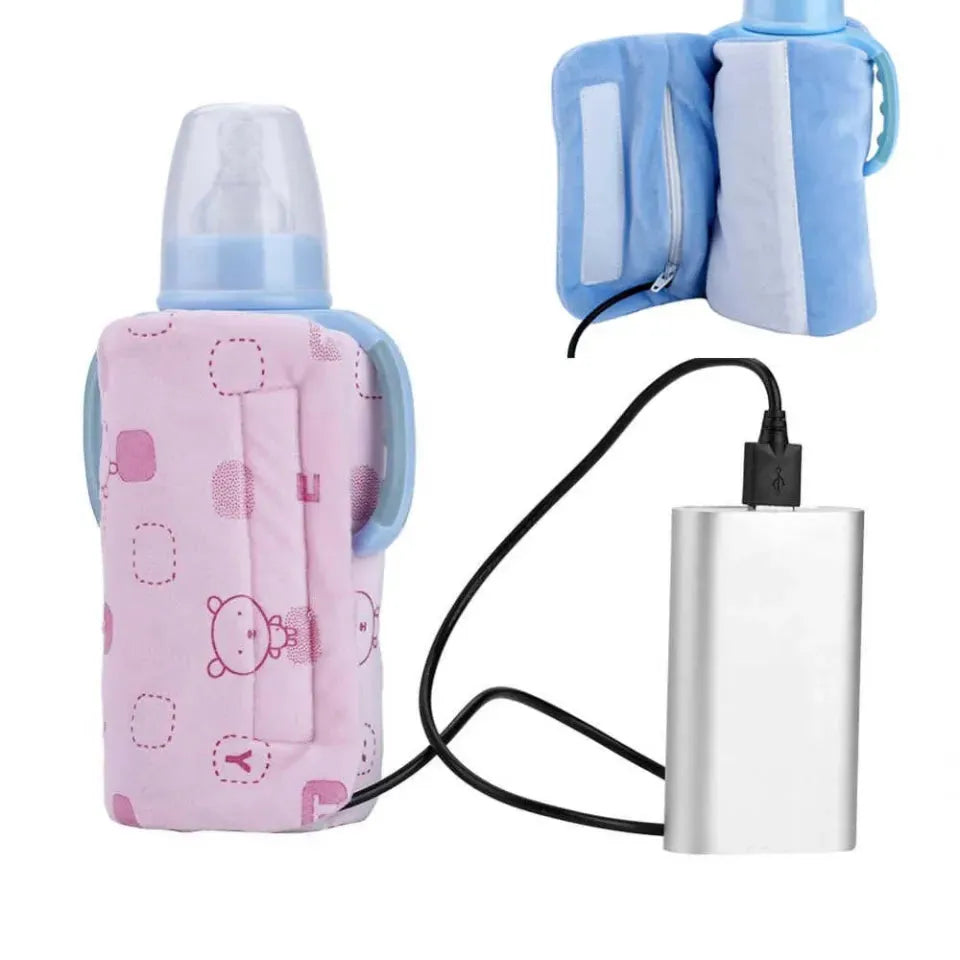 USB Baby Bottle Warmer Bag – Portable Travel Feeder