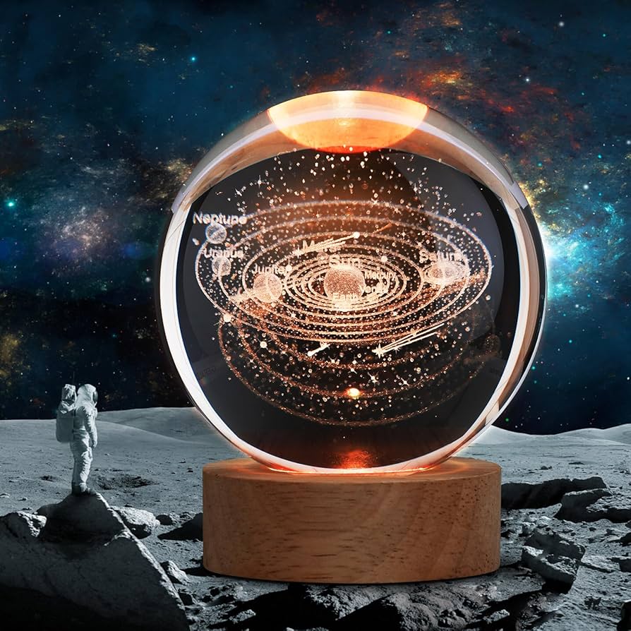 3D Creative Visualization Lamp – Modern Tricolor Dimming LED Night Ligh
