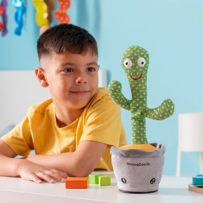Dancing Cactus Toy | Talking & Recording | Rechargeable with LED Lights | High Quality Fun Toy for Kids