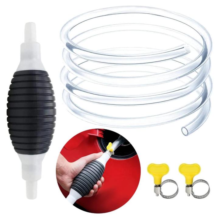 High Flow Manual Hand Fuel Pump – Multi-Purpose Petrol, Oil & Water Siphon Liquid Transfer Pump