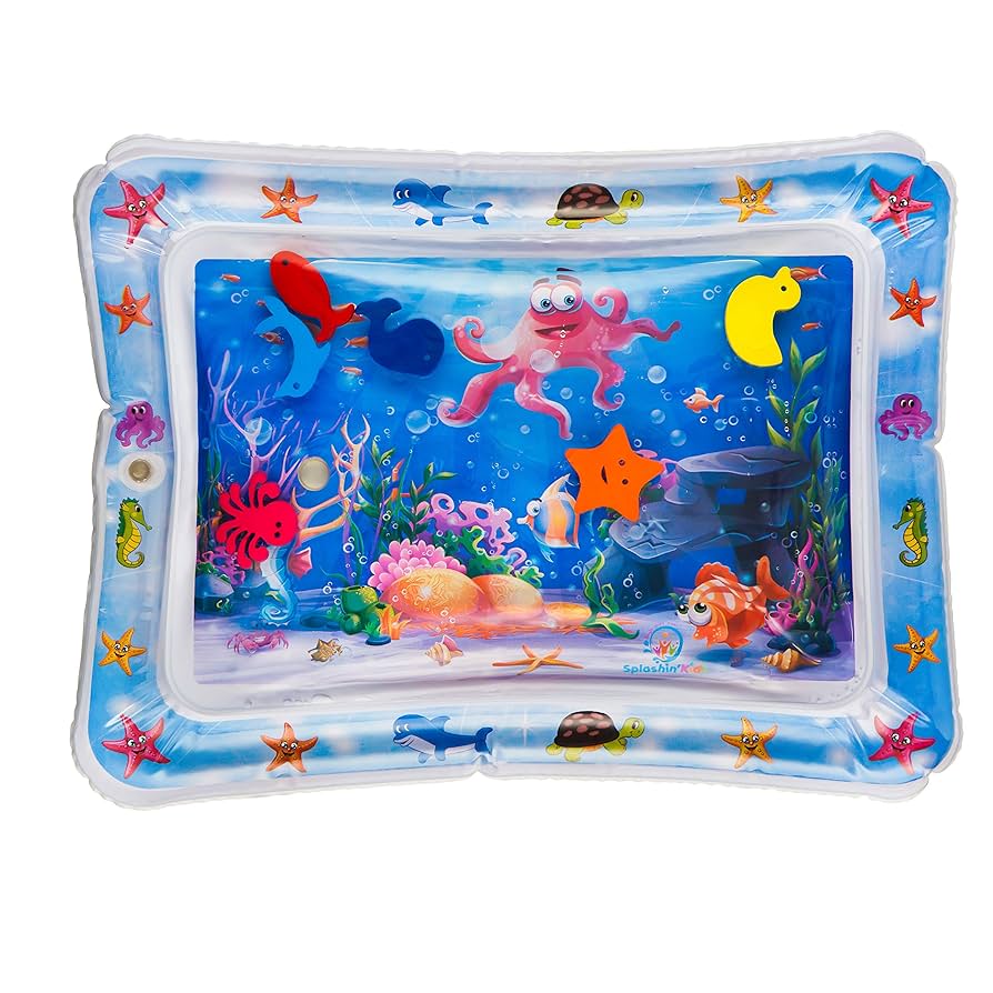Kids Inflatable Water Play Mat – Fun & Educational Tummy Time Splash Pad for Babies and Toddlers
