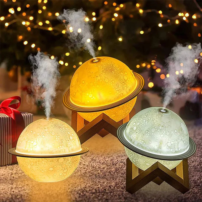 Planet Humidifier Household Aroma Diffuser Night Light 200ml