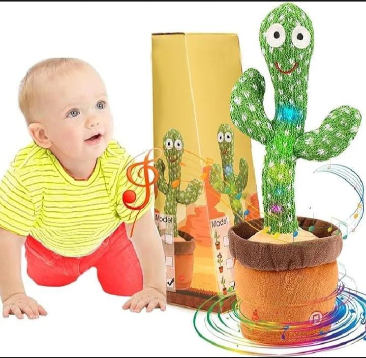 Dancing Cactus Toy | Talking & Recording | Rechargeable with LED Lights | High Quality Fun Toy for Kids