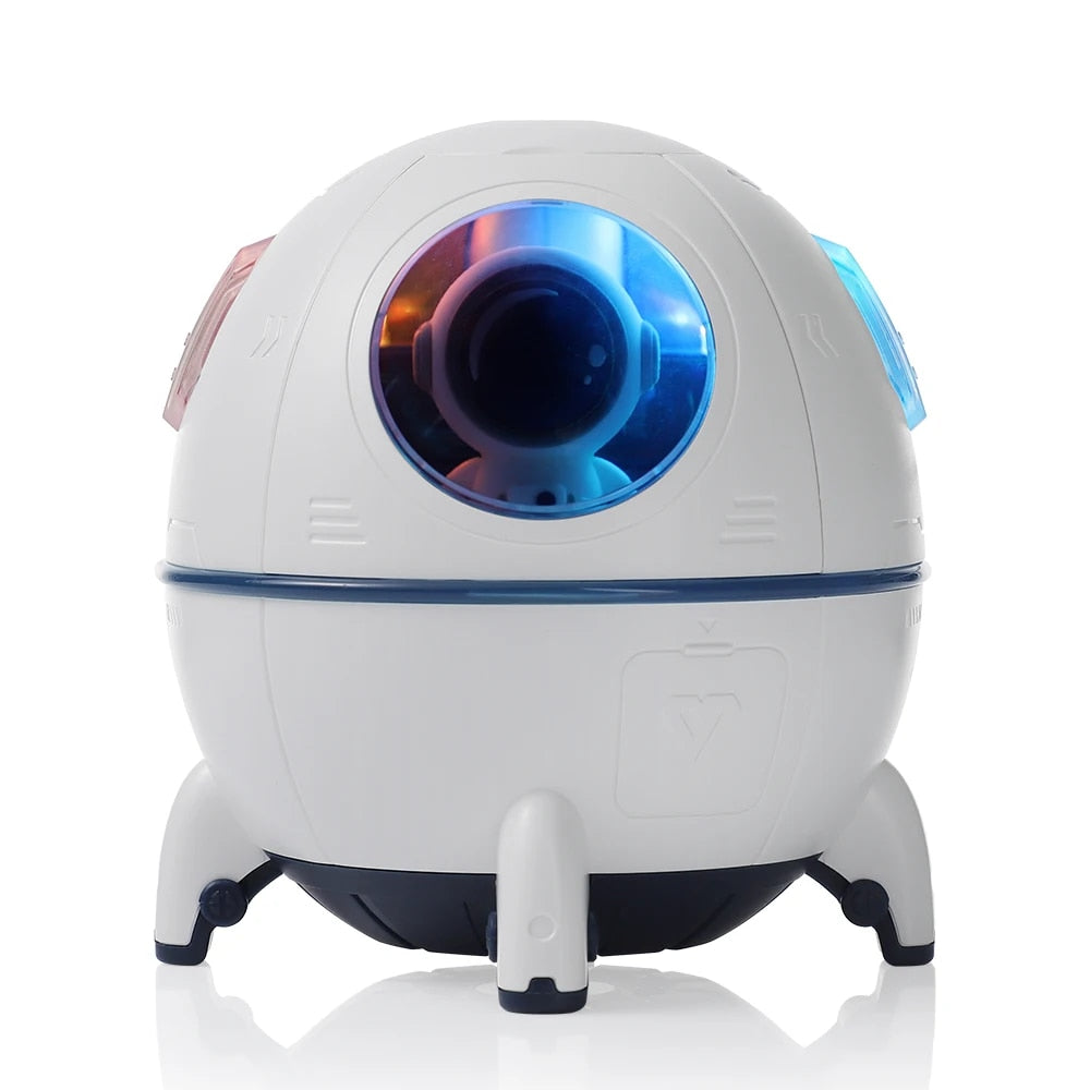 Astronaut Space Capsule Air Humidifier, Ultrasonic Cool Mist Aromatherapy Water Diffuser, Portable Mini Humidifier