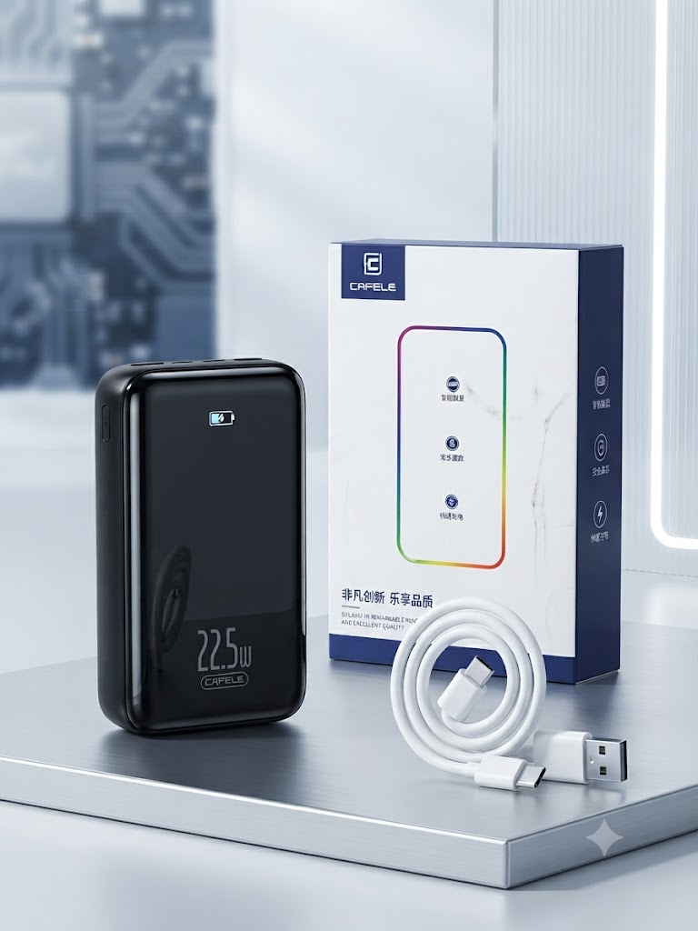 Cefele 20000mAh Power Bank 22.5W Fast Charging LED Display Digital Powerbank