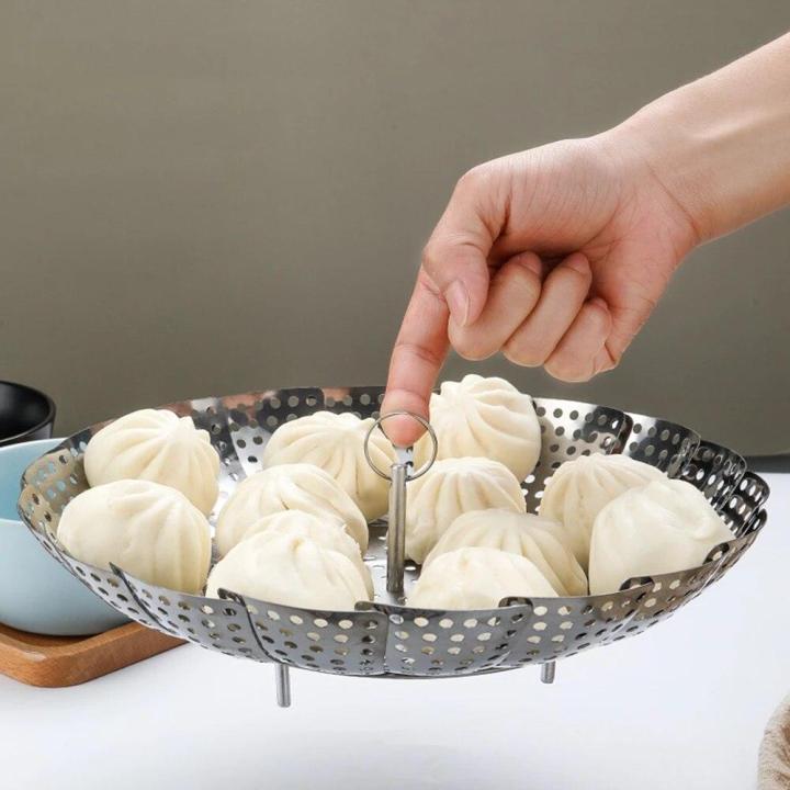 Stainless Steel Steamer Rack | Steamer Stand & Pot Insert | Multi-Purpose Steaming Tray for Kitchen Cooking