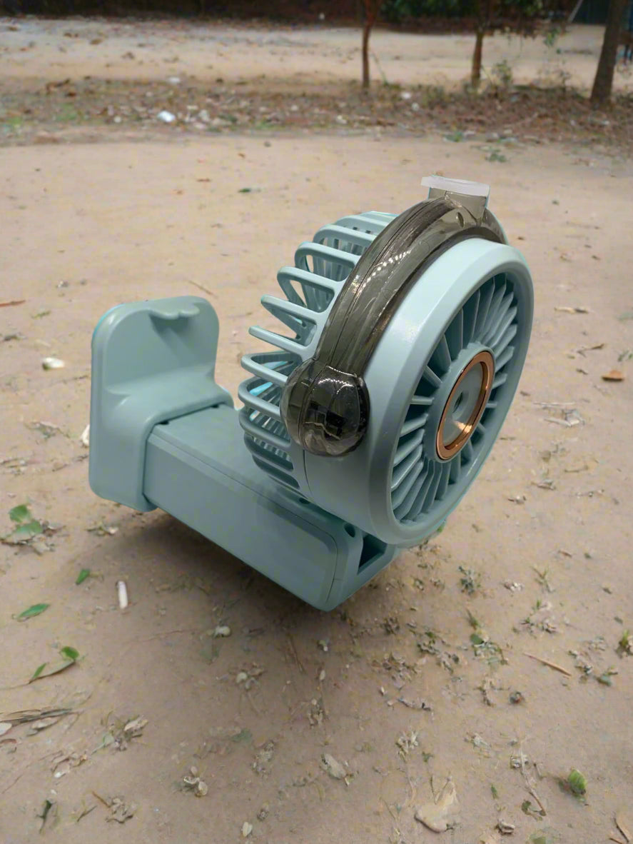 Spray Folding USB Chargeable Fan with LED Power Display