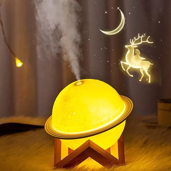 Planet Humidifier Household Aroma Diffuser Night Light 200ml