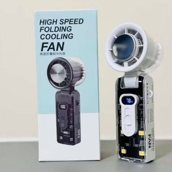 Semiconductor Turbo Fan – High-Speed Handheld Cooling Fan with Infinite Speed Settings