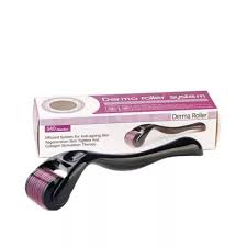 Derma Roller 0.5mm | Titanium Microneedle Facial Roller for Skin Care, Microdermabrasion & Microneedling Therapy