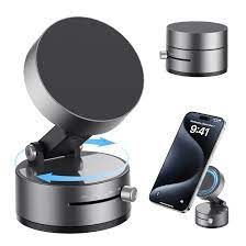 Magnetic Car Mobile Holder Dashboard – Strong Suction Grip, 360° Rotation, Hands-Free Universal Phone Mount for Car, Table & Gym