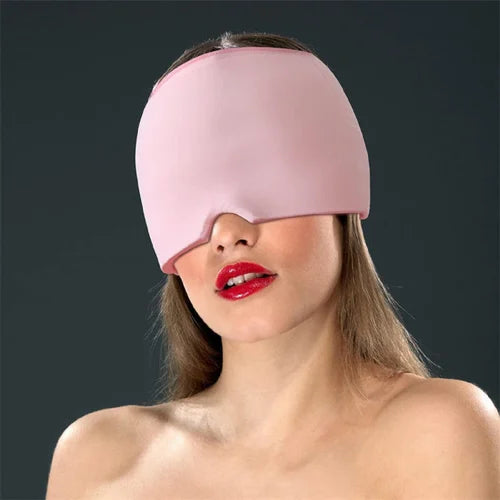 Headache & Migraine Relief Cap with Gel Beads | Hot & Cold Therapy Ice Cap for Headache, Migraine, Stress & Pressure Pain Relief