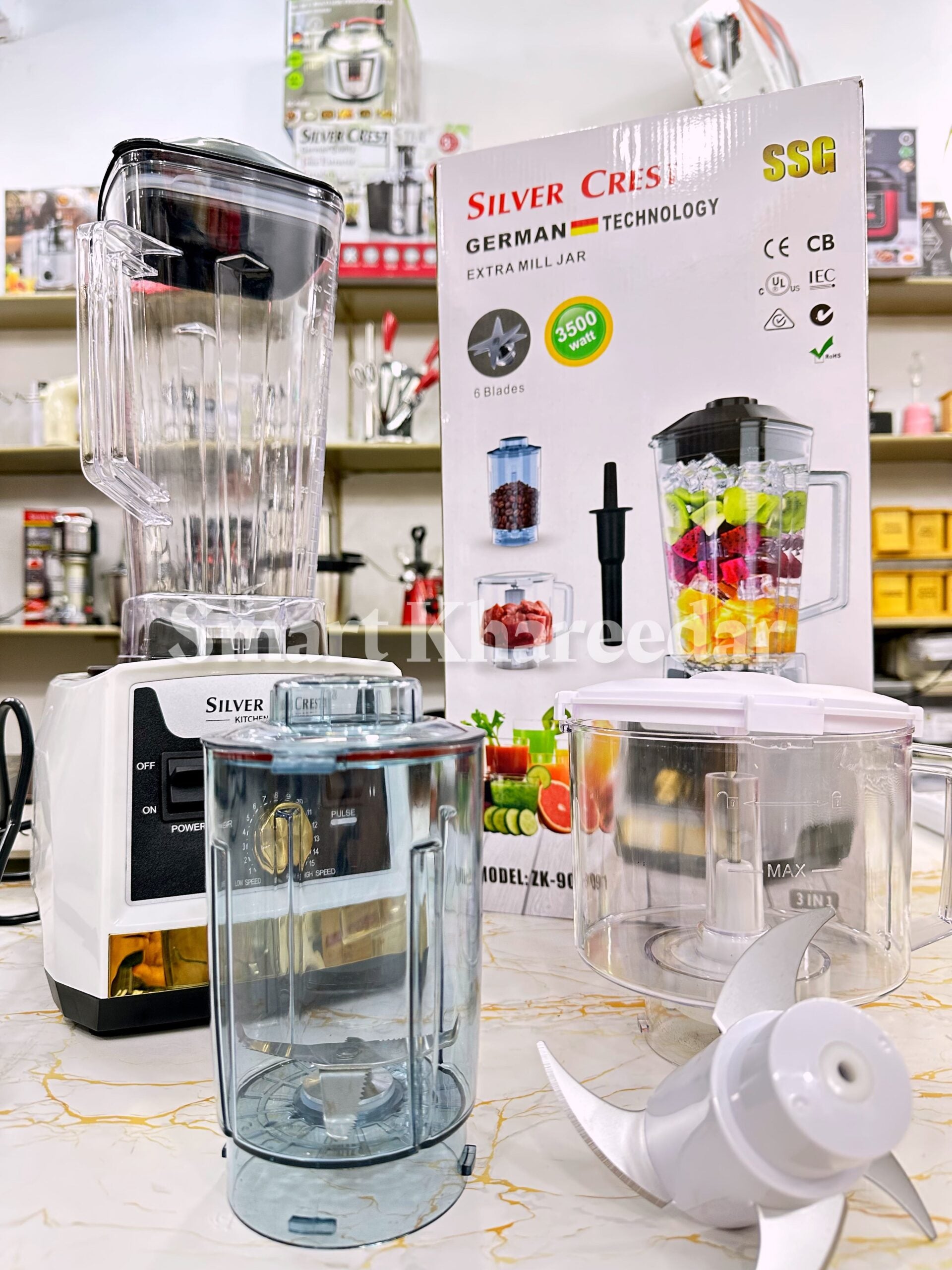 Silver Crest 3-in-1 Blender Chopper & Grinder